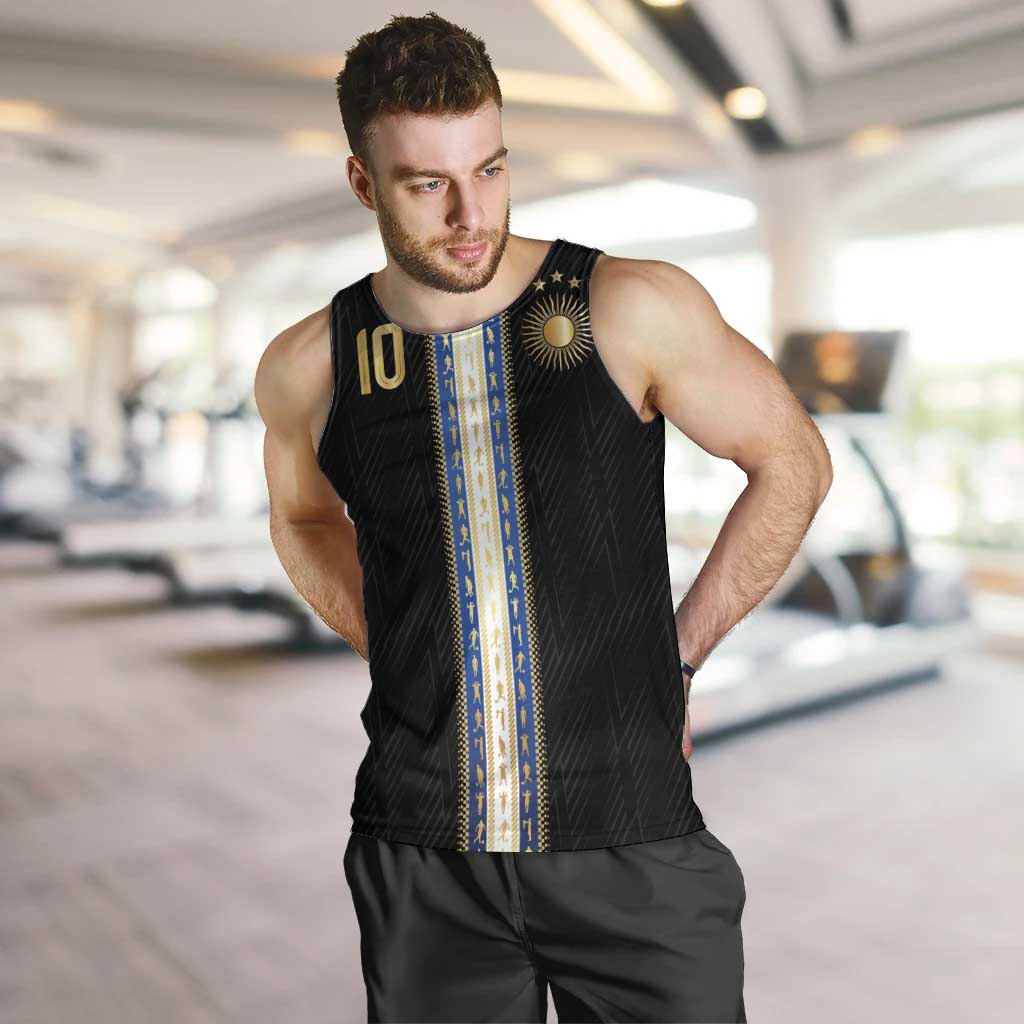 Argentina Football Men Tank Top GOAT-Pride of La Albiceleste