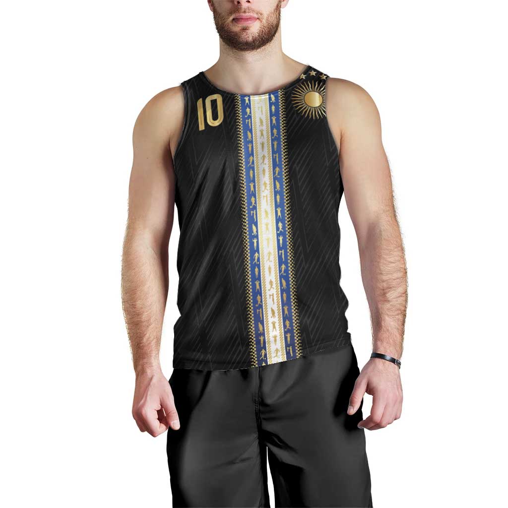 Argentina Football Men Tank Top GOAT-Pride of La Albiceleste