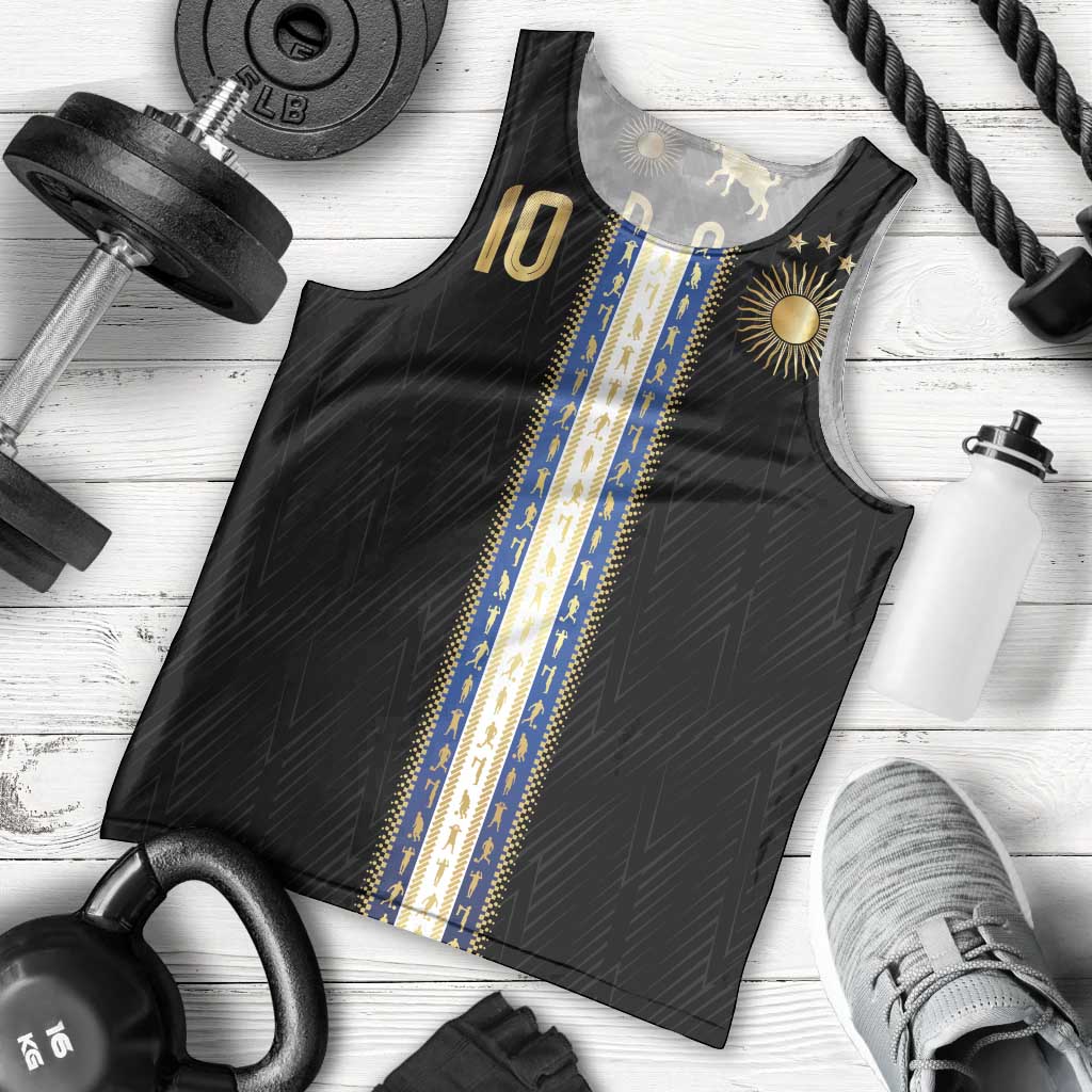 Argentina Football Men Tank Top GOAT-Pride of La Albiceleste