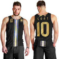 Argentina Football Men Tank Top GOAT-Pride of La Albiceleste