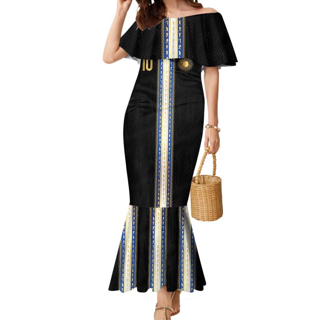 Argentina Football Mermaid Dress GOAT-Pride of La Albiceleste