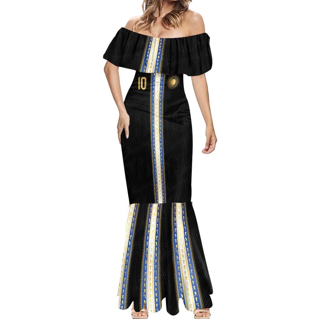 Argentina Football Mermaid Dress GOAT-Pride of La Albiceleste