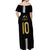 Argentina Football Off Shoulder Maxi Dress GOAT-Pride of La Albiceleste