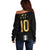 Argentina Football Off Shoulder Sweater GOAT-Pride of La Albiceleste