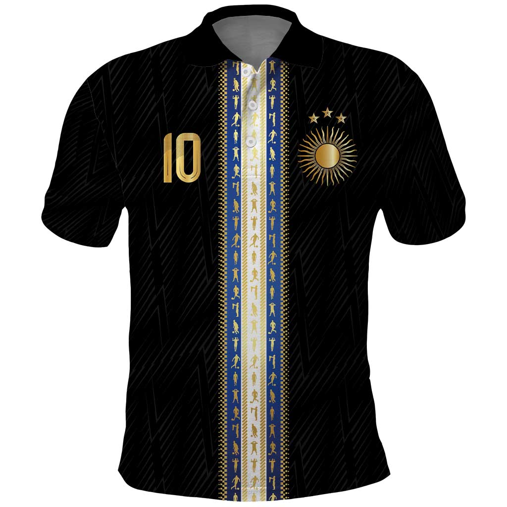 Argentina Football Polo Shirt GOAT-Pride of La Albiceleste