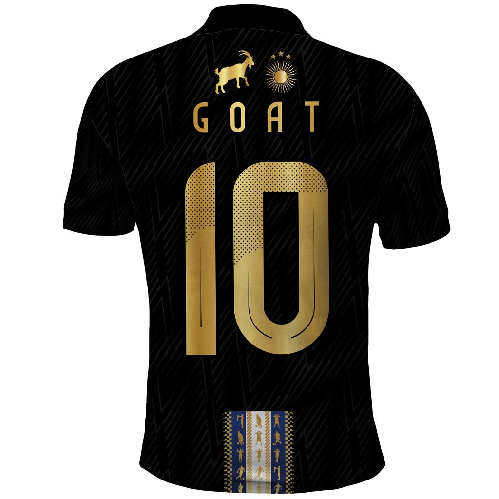Argentina Football Polo Shirt GOAT-Pride of La Albiceleste