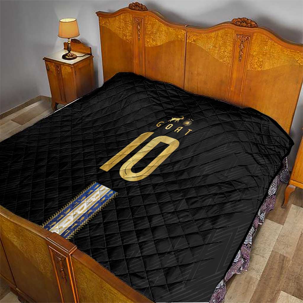 Argentina Football Quilt GOAT-Pride of La Albiceleste
