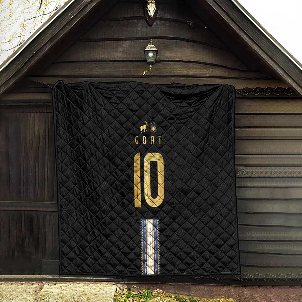 Argentina Football Quilt GOAT-Pride of La Albiceleste