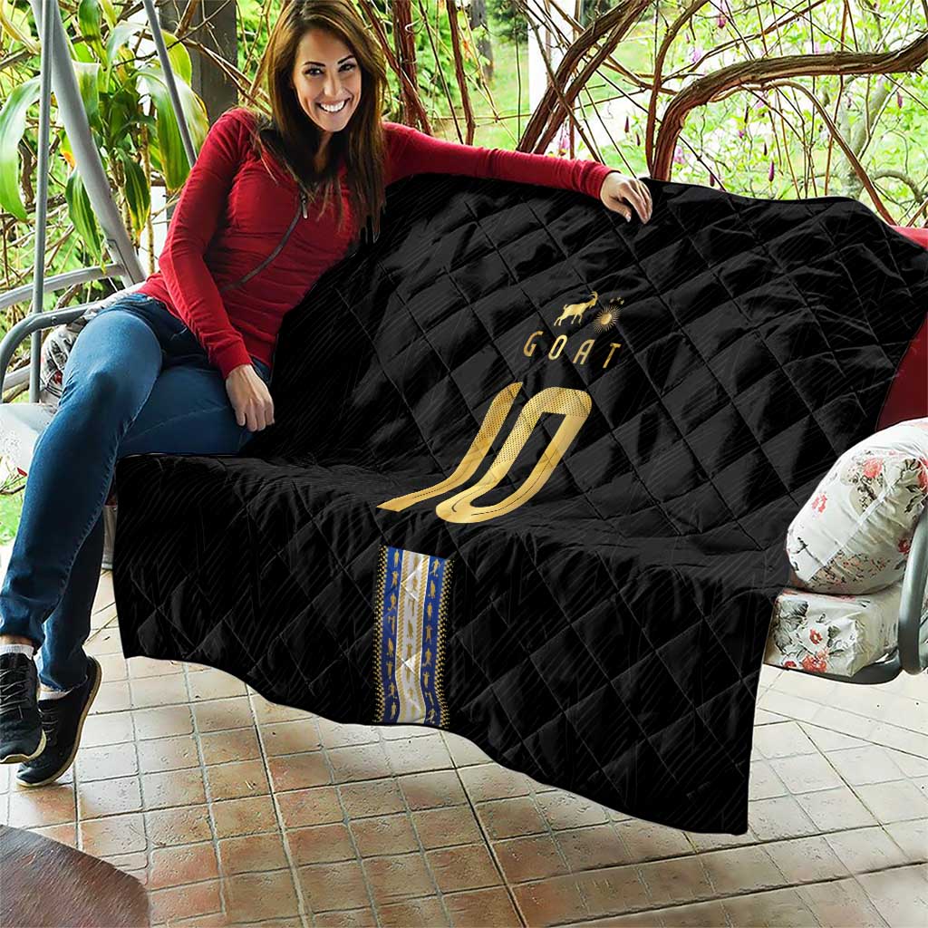 Argentina Football Quilt GOAT-Pride of La Albiceleste