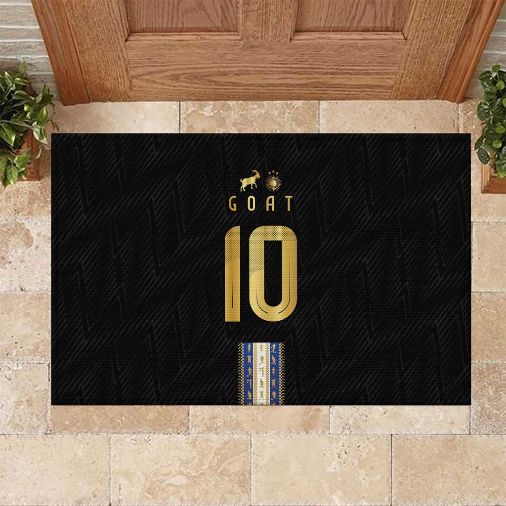 Argentina Football Rubber Doormat GOAT-Pride of La Albiceleste