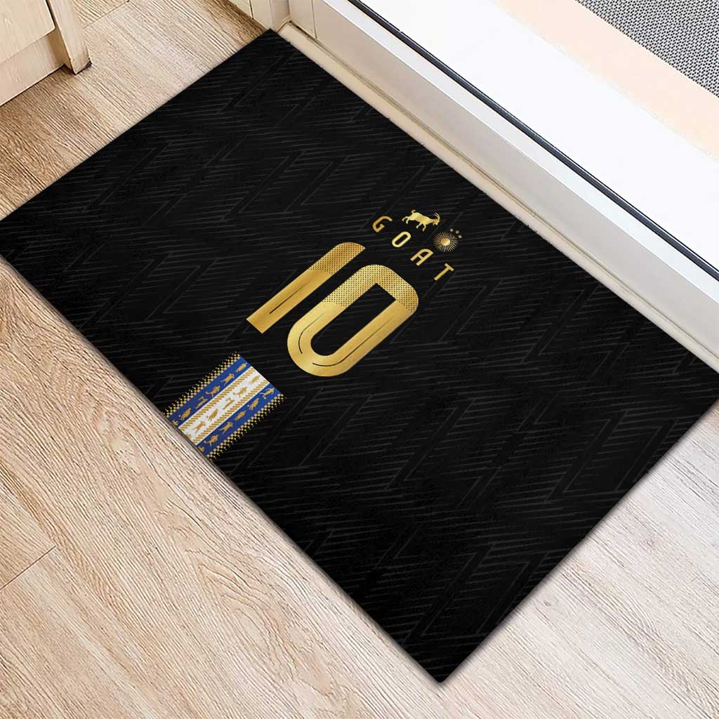 Argentina Football Rubber Doormat GOAT-Pride of La Albiceleste