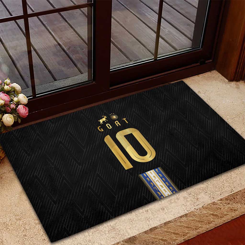 Argentina Football Rubber Doormat GOAT-Pride of La Albiceleste