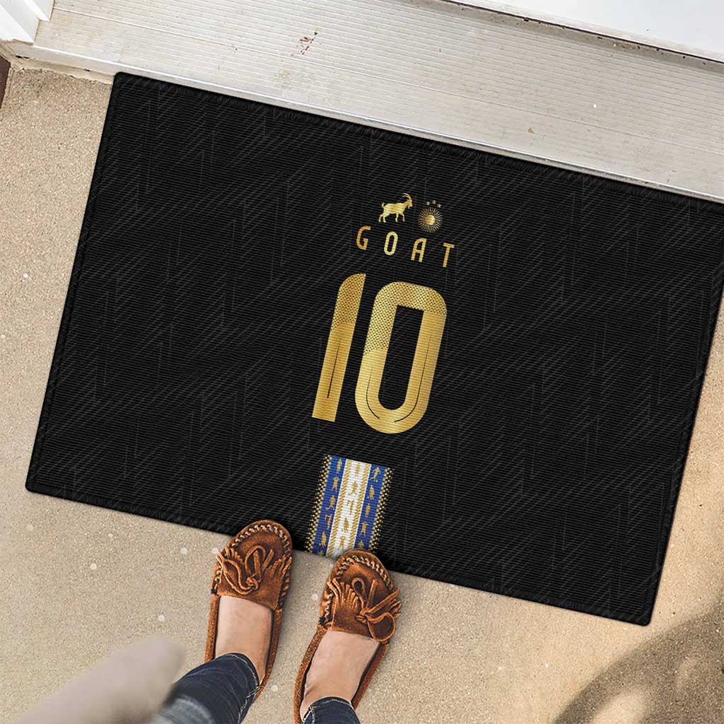 Argentina Football Rubber Doormat GOAT-Pride of La Albiceleste