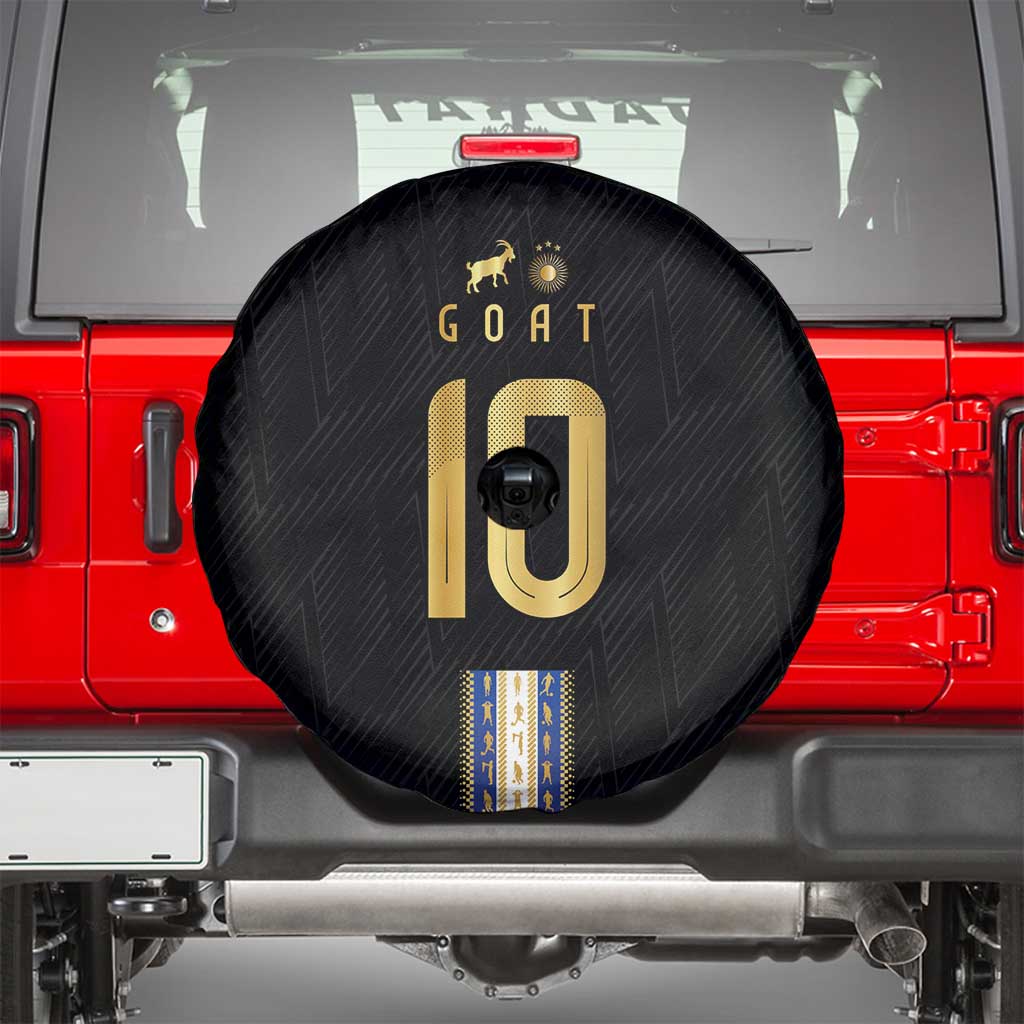 Argentina Football Spare Tire Cover GOAT-Pride of La Albiceleste
