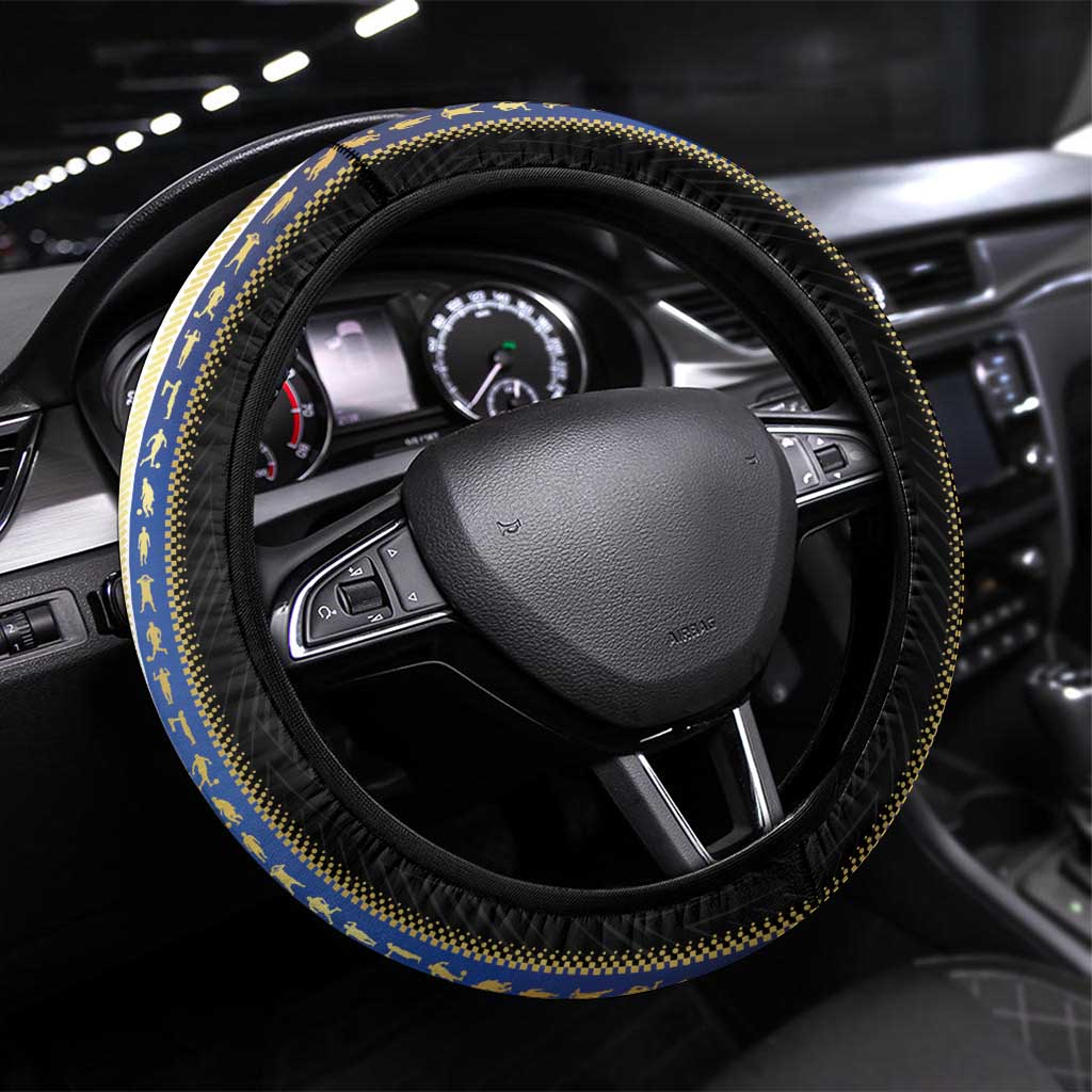 Argentina Football Steering Wheel Cover GOAT-Pride of La Albiceleste