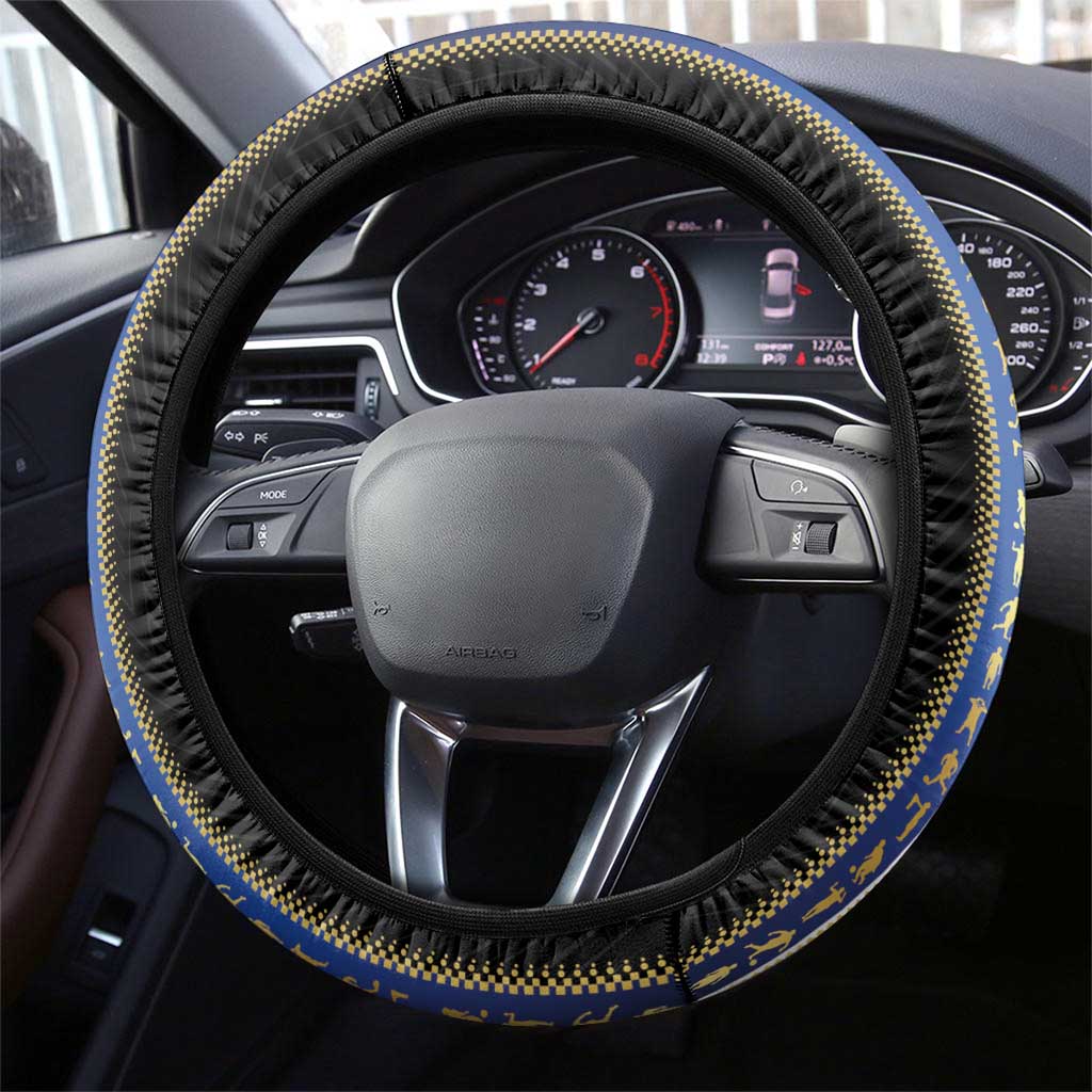 Argentina Football Steering Wheel Cover GOAT-Pride of La Albiceleste