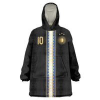 Argentina Football Wearable Blanket Hoodie GOAT-Pride of La Albiceleste