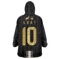 Argentina Football Wearable Blanket Hoodie GOAT-Pride of La Albiceleste