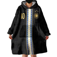 Argentina Football Wearable Blanket Hoodie GOAT-Pride of La Albiceleste