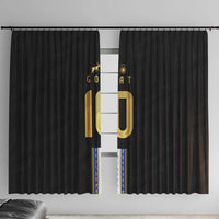 Argentina Football Window Curtain GOAT-Pride of La Albiceleste