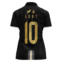 Argentina Football Women Polo Shirt GOAT-Pride of La Albiceleste