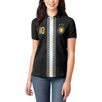 Argentina Football Women Polo Shirt GOAT-Pride of La Albiceleste