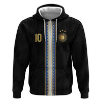 Argentina Football Zip Hoodie GOAT-Pride of La Albiceleste