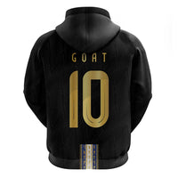 Argentina Football Zip Hoodie GOAT-Pride of La Albiceleste