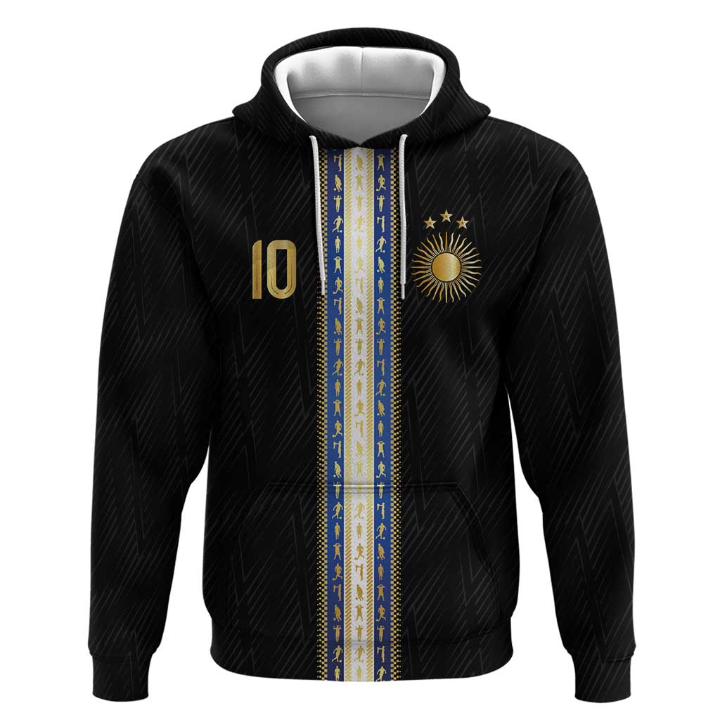 Argentina Football Zip Hoodie GOAT-Pride of La Albiceleste