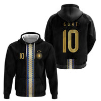 Argentina Football Zip Hoodie GOAT-Pride of La Albiceleste