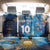Custom Argentina Football Back Car Seat Cover La Albiceleste Marble Sky Version