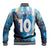 Custom Argentina Football Baseball Jacket La Albiceleste Marble Sky Version