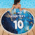 Custom Argentina Football Beach Blanket La Albiceleste Marble Sky Version