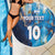 Custom Argentina Football Beach Blanket La Albiceleste Marble Sky Version