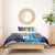 Custom Argentina Football Bedding Set La Albiceleste Marble Sky Version