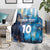 Custom Argentina Football Blanket La Albiceleste Marble Sky Version
