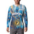Custom Argentina Football Button Sweatshirt La Albiceleste Marble Sky Version