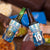 Custom Argentina Football 4 in 1 Can Cooler Tumbler La Albiceleste Marble Sky Version