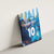 Custom Argentina Football Canvas Wall Art La Albiceleste Marble Sky Version