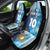 Custom Argentina Football Car Seat Cover La Albiceleste Marble Sky Version