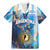 Custom Argentina Football Family Matching Mermaid Dress and Hawaiian Shirt La Albiceleste Marble Sky Version