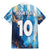 Custom Argentina Football Family Matching Mermaid Dress and Hawaiian Shirt La Albiceleste Marble Sky Version