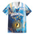 Custom Argentina Football Family Matching Off Shoulder Maxi Dress and Hawaiian Shirt La Albiceleste Marble Sky Version