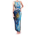 Custom Argentina Football Family Matching Tank Maxi Dress and Hawaiian Shirt La Albiceleste Marble Sky Version