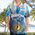 Custom Argentina Football Hawaiian Shirt La Albiceleste Marble Sky Version