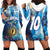 Custom Argentina Football Hoodie Dress La Albiceleste Marble Sky Version