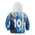 Custom Argentina Football Kid Hoodie La Albiceleste Marble Sky Version