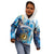 Custom Argentina Football Kid Hoodie La Albiceleste Marble Sky Version