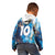 Custom Argentina Football Kid Hoodie La Albiceleste Marble Sky Version