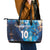 Custom Argentina Football Leather Tote Bag La Albiceleste Marble Sky Version